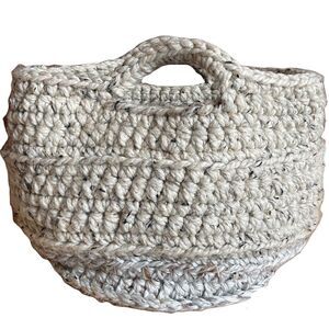 HAND Knitted Chunky Knit Storage Basket